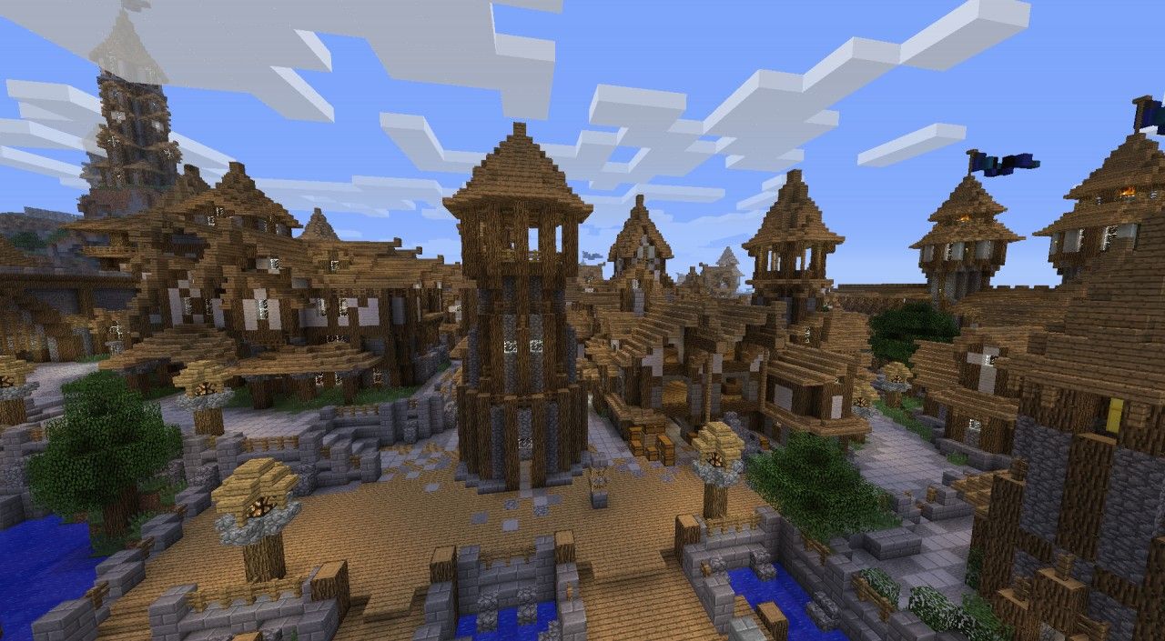 For Building A:Medieval City In:Minecraft Pe